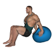 Dip - Fitness Ball Bent Knee